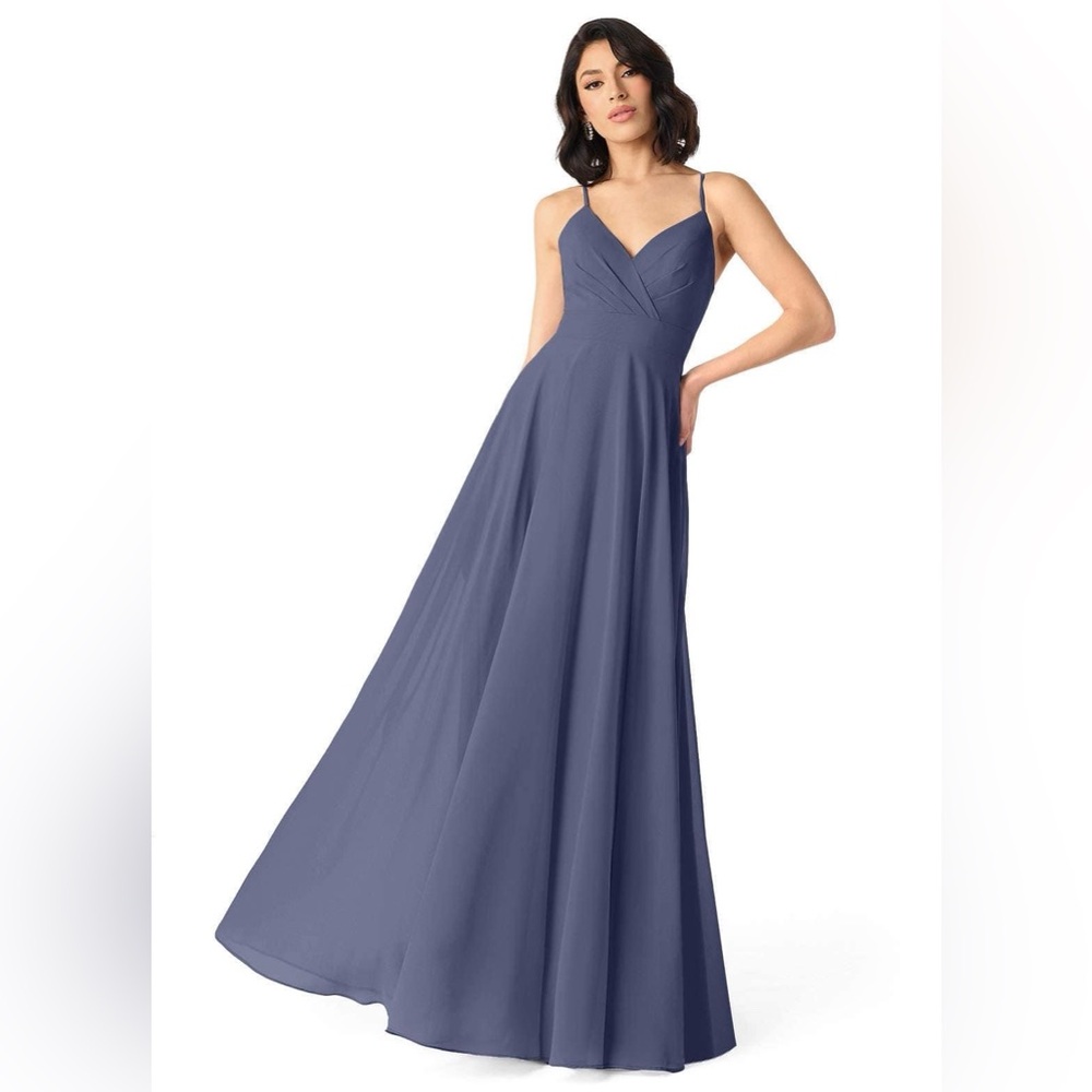 Azazie Bridesmaid Dress - Avelina in Stormie